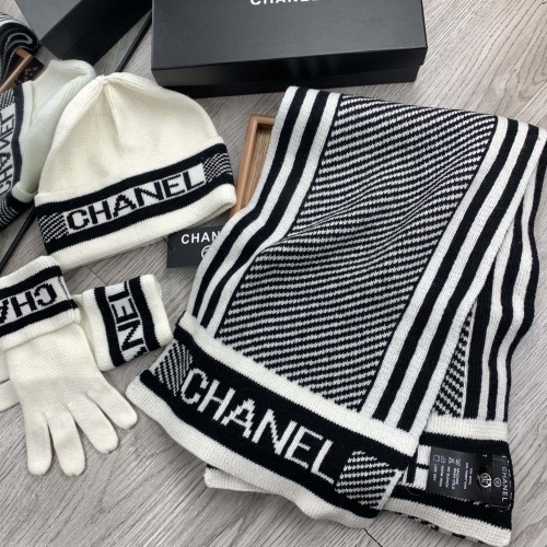 Replica Chanel Hat and Scarf and Glove Set #1260913 $72.00 USD for Wholesale