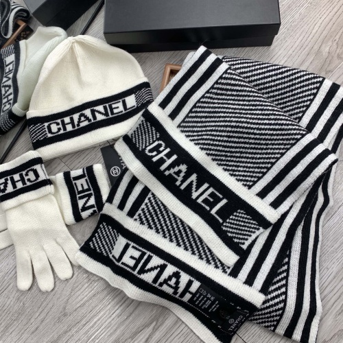 Replica Chanel Hat and Scarf and Glove Set #1260913 $72.00 USD for Wholesale