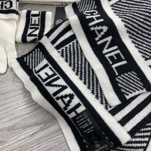 Replica Chanel Hat and Scarf and Glove Set #1260913 $72.00 USD for Wholesale