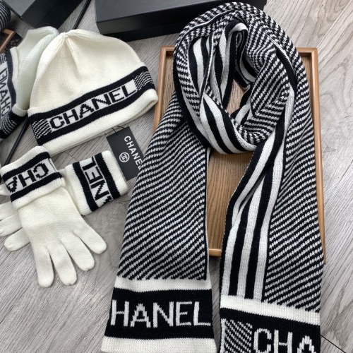 Replica Chanel Hat and Scarf and Glove Set #1260913 $72.00 USD for Wholesale