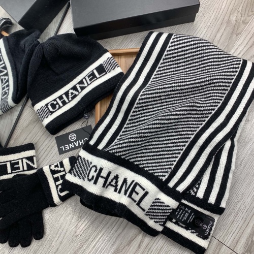 Replica Chanel Hat and Scarf and Glove Set #1260916 $72.00 USD for Wholesale