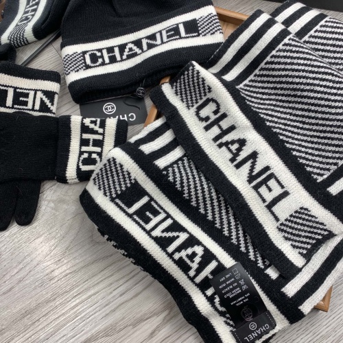 Replica Chanel Hat and Scarf and Glove Set #1260916 $72.00 USD for Wholesale