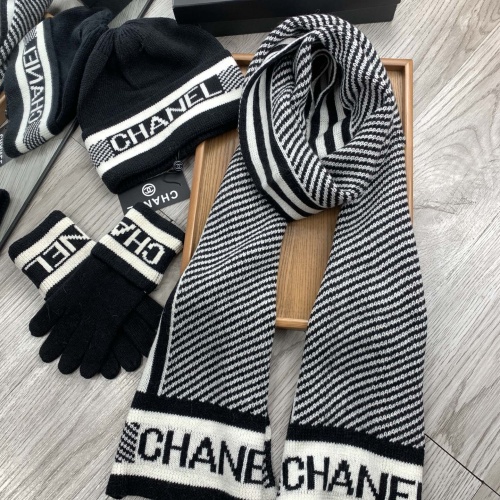 Replica Chanel Hat and Scarf and Glove Set #1260916 $72.00 USD for Wholesale