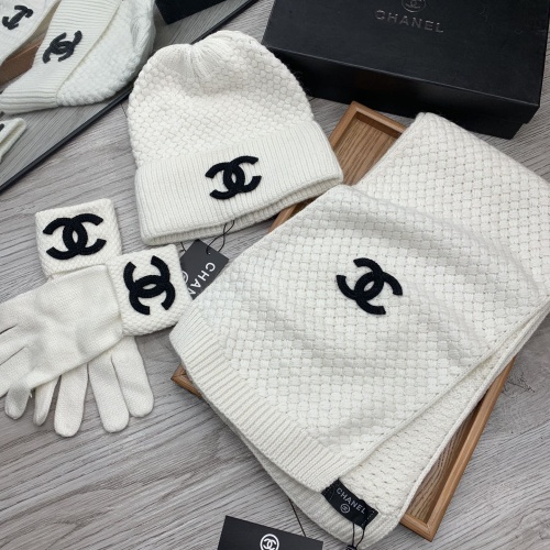 Replica Chanel Hat and Scarf and Glove Set #1260920 $72.00 USD for Wholesale