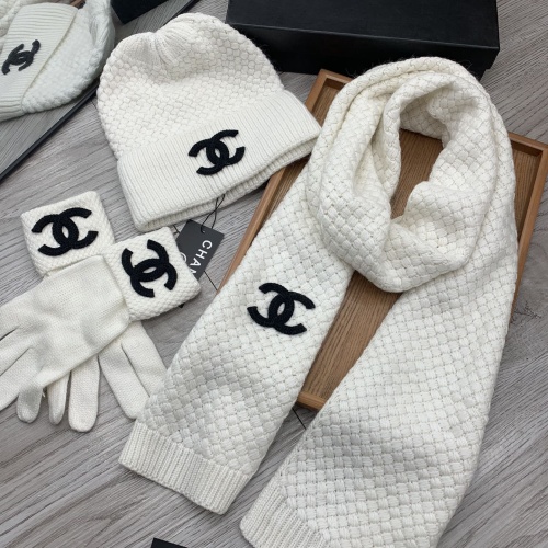 Replica Chanel Hat and Scarf and Glove Set #1260920 $72.00 USD for Wholesale