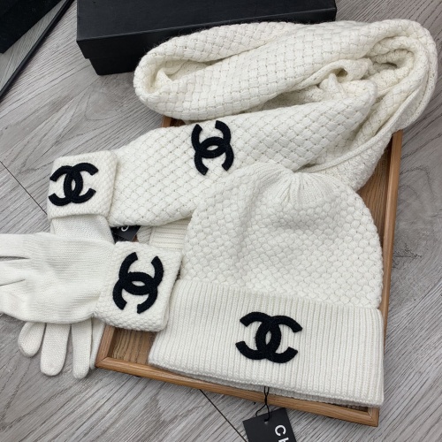 Replica Chanel Hat and Scarf and Glove Set #1260920 $72.00 USD for Wholesale