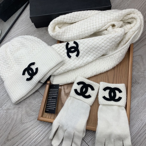 Replica Chanel Hat and Scarf and Glove Set #1260920 $72.00 USD for Wholesale