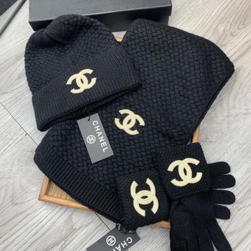 Chanel Hat and Scarf and Glove Set #1260921 $72.00 USD, Wholesale Replica Chanel Hat and Scarf and Glove Set