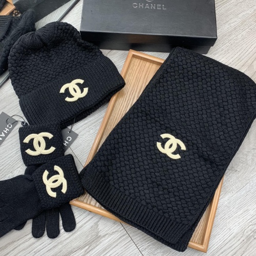 Replica Chanel Hat and Scarf and Glove Set #1260921 $72.00 USD for Wholesale