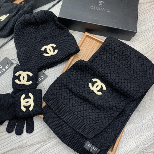 Replica Chanel Hat and Scarf and Glove Set #1260921 $72.00 USD for Wholesale