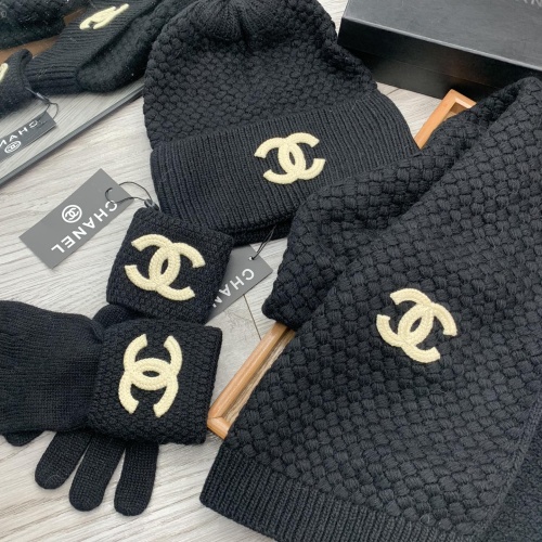 Replica Chanel Hat and Scarf and Glove Set #1260921 $72.00 USD for Wholesale