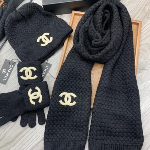 Replica Chanel Hat and Scarf and Glove Set #1260921 $72.00 USD for Wholesale