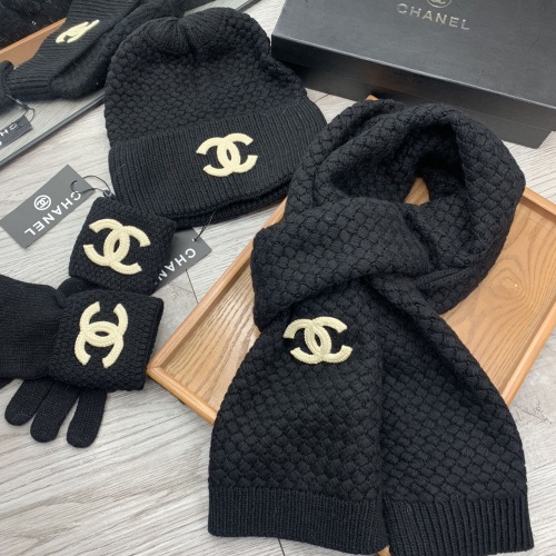 Replica Chanel Hat and Scarf and Glove Set #1260921 $72.00 USD for Wholesale