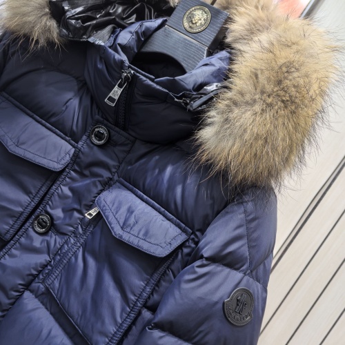 Replica Moncler Down Feather Coat Long Sleeved For Men #1260955 $235.00 USD for Wholesale