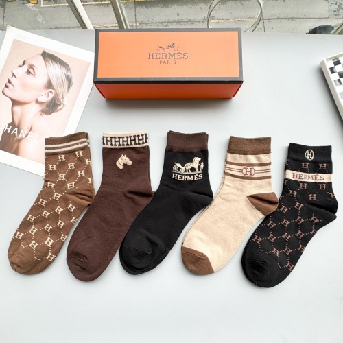 Hermes Socks #1260981 $27.00 USD, Wholesale Replica Hermes Socks