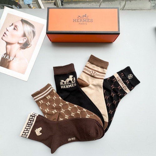 Replica Hermes Socks #1260981 $27.00 USD for Wholesale