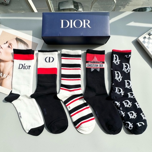 Replica Christian Dior Socks #1260993 $29.00 USD for Wholesale