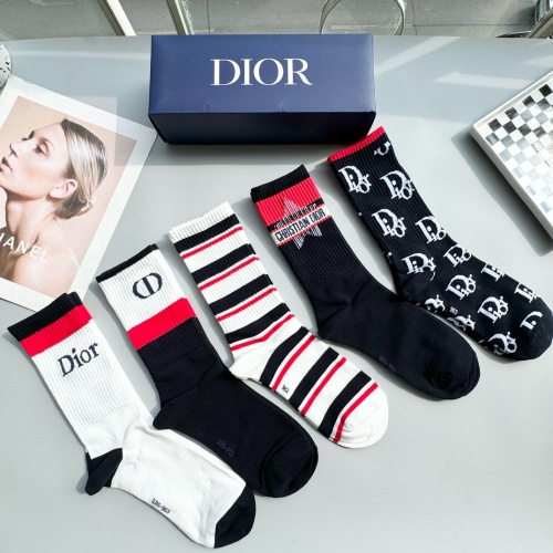 Replica Christian Dior Socks #1260993 $29.00 USD for Wholesale