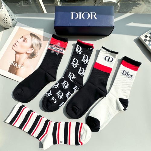 Replica Christian Dior Socks #1260993 $29.00 USD for Wholesale