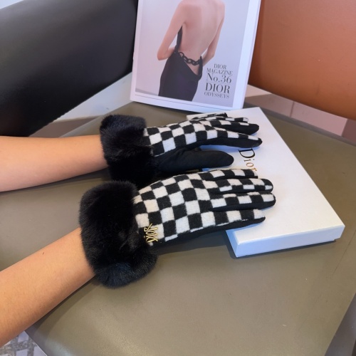 Replica Christian Dior Gloves For Women #1260994 $34.00 USD for Wholesale