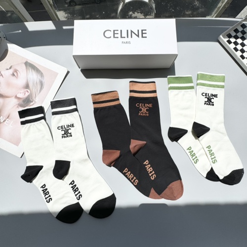 Replica Celine Socks #1261080 $29.00 USD for Wholesale