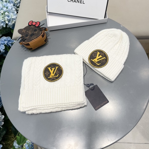 Louis Vuitton LV Hat and Scarf Set #1261082 $60.00 USD, Wholesale Replica Louis Vuitton LV Hat and Scarf and Glove Set