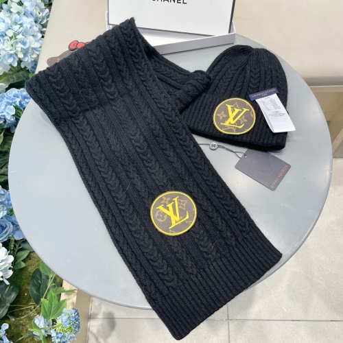 Louis Vuitton LV Hat and Scarf Set #1261084 $60.00 USD, Wholesale Replica Louis Vuitton LV Hat and Scarf and Glove Set