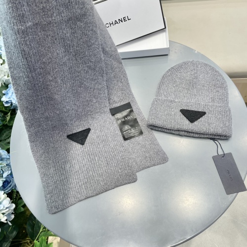 Replica Prada Hat and Scarf Set #1261086 $56.00 USD for Wholesale