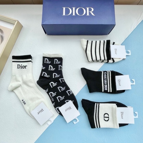 Replica Christian Dior Socks #1261098 $27.00 USD for Wholesale