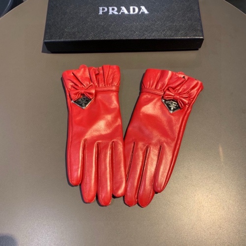 Prada Gloves For Women #1261099 $48.00 USD, Wholesale Replica Prada Gloves