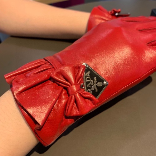 Replica Prada Gloves For Women #1261099 $48.00 USD for Wholesale