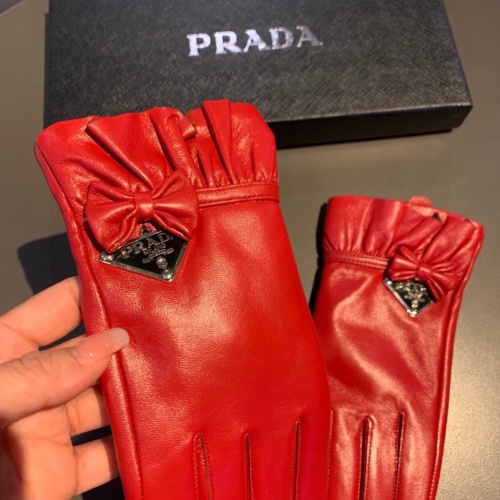 Replica Prada Gloves For Women #1261099 $48.00 USD for Wholesale