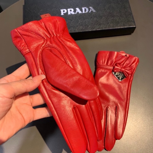 Replica Prada Gloves For Women #1261099 $48.00 USD for Wholesale