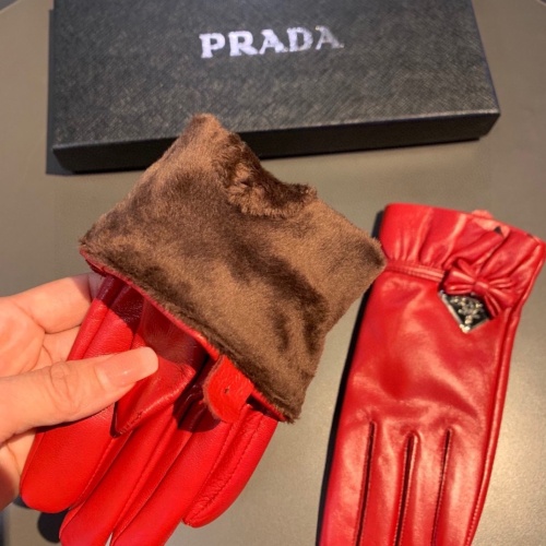 Replica Prada Gloves For Women #1261099 $48.00 USD for Wholesale