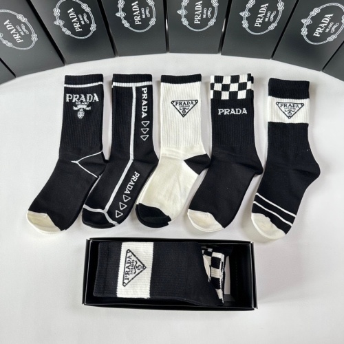 Replica Prada Socks #1261107 $29.00 USD for Wholesale