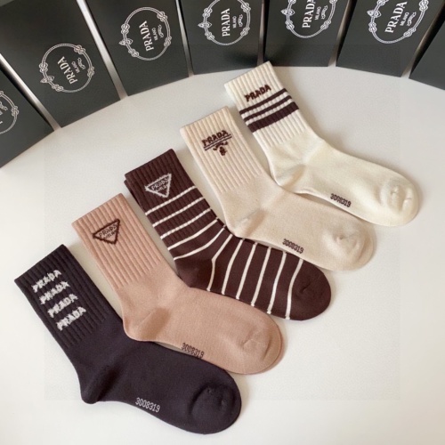 Replica Prada Socks #1261110 $29.00 USD for Wholesale