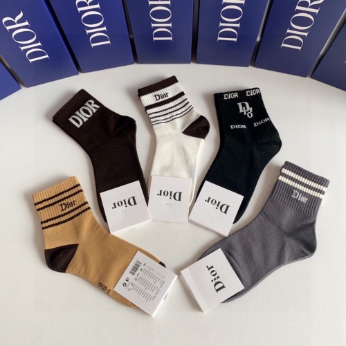 Replica Christian Dior Socks #1261114 $27.00 USD for Wholesale