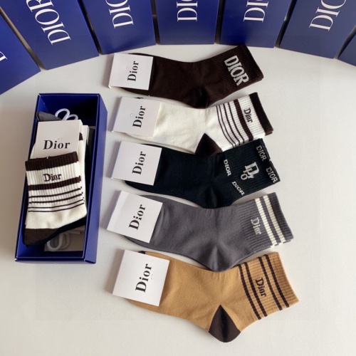 Replica Christian Dior Socks #1261114 $27.00 USD for Wholesale