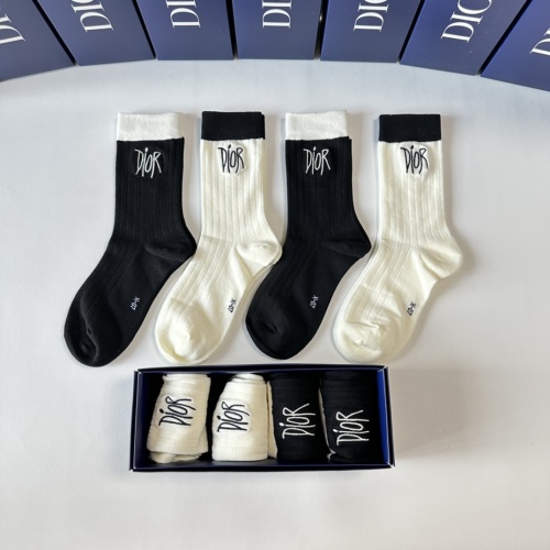 Replica Christian Dior Socks #1261115 $29.00 USD for Wholesale