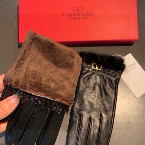 Replica Valentino Gloves For Women #1261199 $52.00 USD for Wholesale