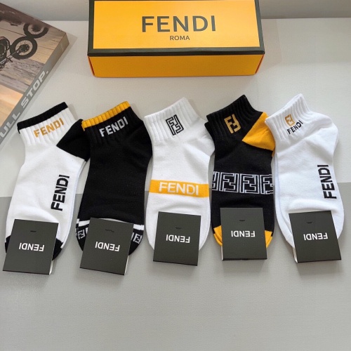 Fendi Socks #1261216 $27.00 USD, Wholesale Replica Fendi Socks