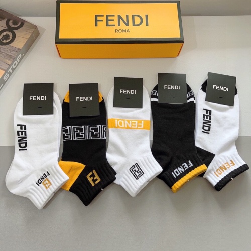 Replica Fendi Socks #1261216 $27.00 USD for Wholesale