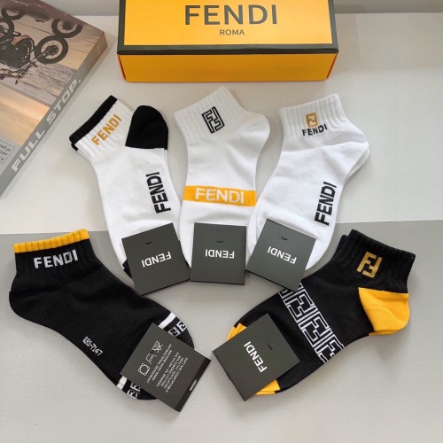 Replica Fendi Socks #1261216 $27.00 USD for Wholesale