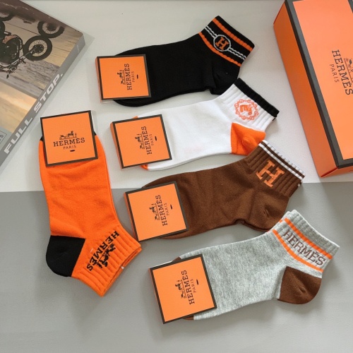 Replica Hermes Socks #1261217 $27.00 USD for Wholesale