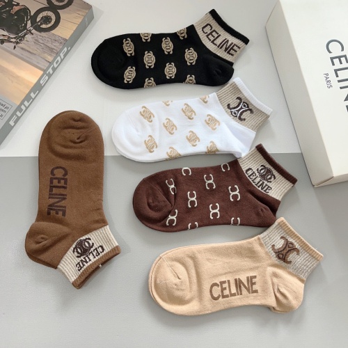 Replica Celine Socks #1261218 $27.00 USD for Wholesale