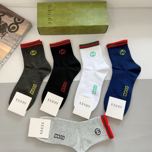 Replica Gucci Socks For Men #1261221 $29.00 USD for Wholesale