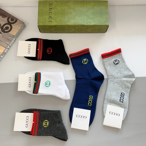 Replica Gucci Socks For Men #1261221 $29.00 USD for Wholesale