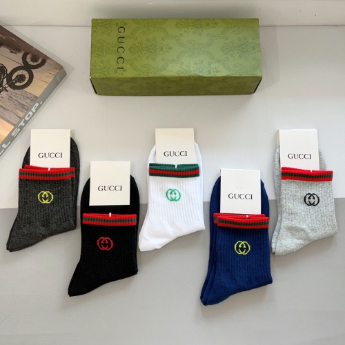 Replica Gucci Socks For Men #1261221 $29.00 USD for Wholesale