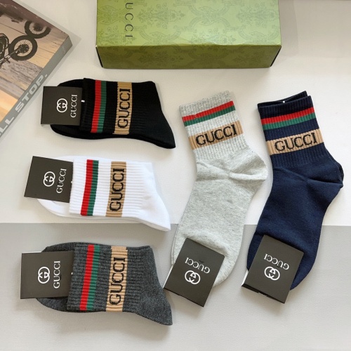 Replica Gucci Socks For Men #1261222 $29.00 USD for Wholesale