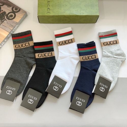 Replica Gucci Socks For Men #1261222 $29.00 USD for Wholesale